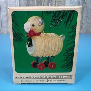 Hallmark Keepsake Ornament Wooden Lamb 1984